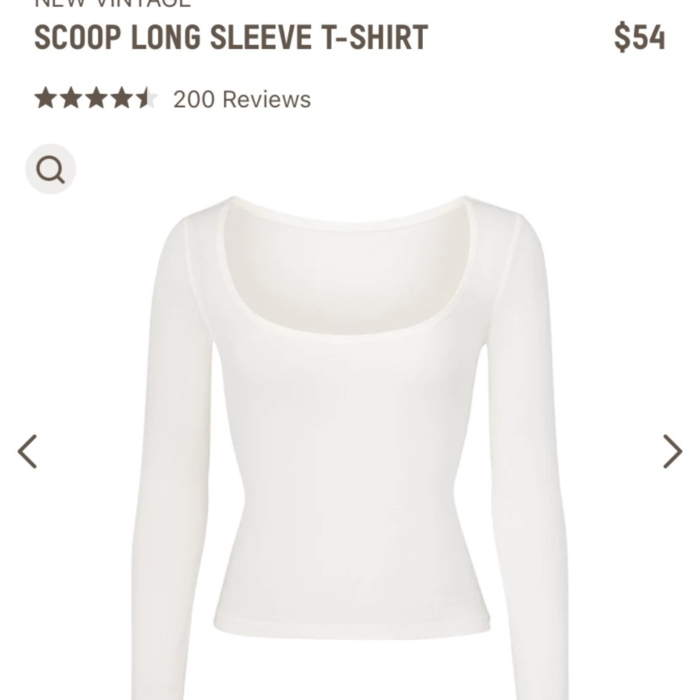 Skims long sleeve scoop neck!